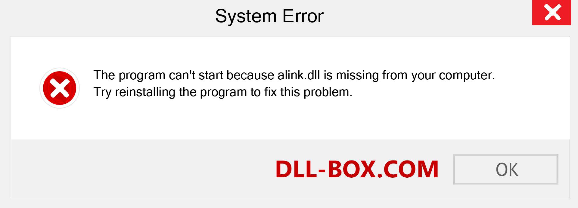  alink.dll file is missing?. Download for Windows 7, 8, 10 - Fix  alink dll Missing Error on Windows, photos, images